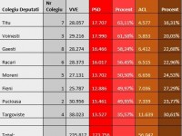 Dâmbovița: rezultatele alegerilor pe colegii parlamentare!