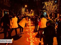 Târgoviște: CALEA LUMINII, eveniment unic în România! 2018 lumânări aprinse în Joia Patimilor (foto)