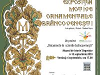Expoziția itinerantă „Motive ornamentale brâncovenești” ajunge la Târgoviște. Vernisajul – joi, 6 septembrie