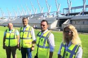 Stadion Târgoviște: Stadiul real al lucrărilor, tribună veche, tribună nouă / termen realist pentru primul meci