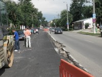 PIDU B avansează: Se toarnă primul strat de asfalt pe I.C. Brătianu!