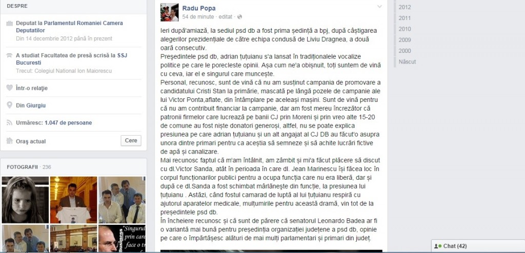 posatre radu popa facebook