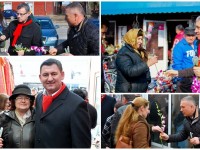 Titu: Președintele CJD, deputatul Ionuț Săvoiu, primarul și viceprimarul au oferit flori de Ziua Femeii!