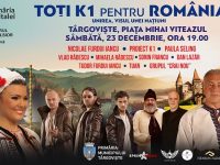Târgoviște, concert extraordinar: TOȚI K1 pentru ROMÂNIA!