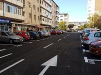 Târgoviște: Investiție finalizată în micro 5, pe str. Ion Ghica: în loc de garaje, parcare asfaltată și trasată!