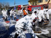 Târgoviște – FOTO: Acțiune impresionantă de igienizare/dezinfecție (detalii)