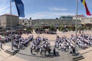 Târgoviște: Flash-Mob de ZIUA EUROPEI, în Piața Tricolorului (video)