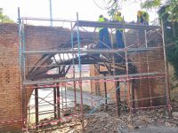 Au început lucrările de restaurare-consolidare la Poarta Vânătorilor / Aleea Coconilor, închisă circulației
