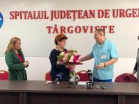 Recunoștință pentru purtătorul de cuvânt al Spitalului Județean de Urgență Târgoviște, medic Elena Firoiu, la finalul activității